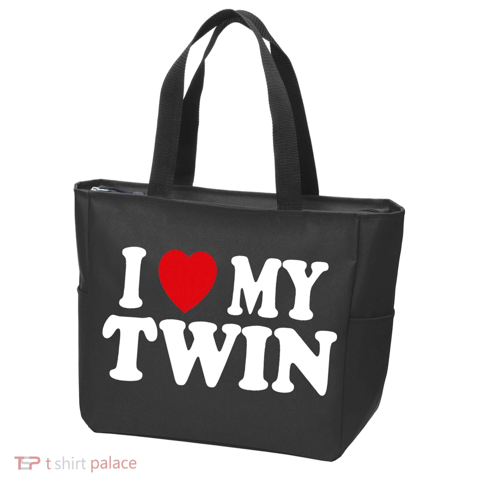 I HEART LOVE MY TWIN Tote Bag