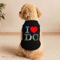 I Heart Love Washington WA DC Classic Font Doggie Tank thumb 2