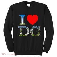 I Heart Love Washington WA DC Classic Font Sweatshirt thumb 0