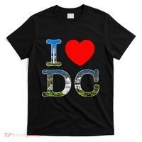 I Heart Love Washington WA DC Classic Font T-Shirt thumb 0