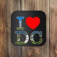 I Heart Love Washington WA DC Classic Font Coaster thumb 0