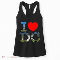 I Heart Love Washington WA DC Classic Font Women's Tank Top thumb 0
