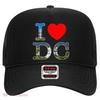 I Heart Love Washington WA DC Classic Font Hat thumb 0