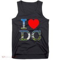 I Heart Love Washington WA DC Classic Font Tank Top thumb 0