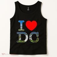 I Heart Love Washington WA DC Classic Font Tank Top thumb 2