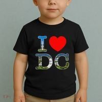 I Heart Love Washington WA DC Classic Font Toddler T-Shirt thumb 2