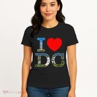 I Heart Love Washington WA DC Classic Font Women's T-Shirt thumb 4