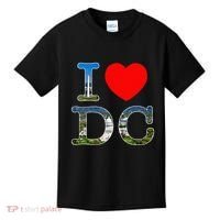 I Heart Love Washington WA DC Classic Font Kids T-Shirt thumb 0
