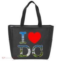 I Heart Love Washington WA DC Classic Font Tote Bag thumb 0