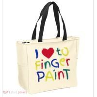 I Heart Love To Finger Paint IM Paint Tote Bag thumb 2