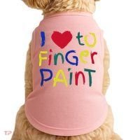 I Heart Love To Finger Paint IM Paint Doggie Tank thumb 0