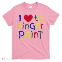 I Heart Love To Finger Paint IM Paint T-Shirt thumb 0
