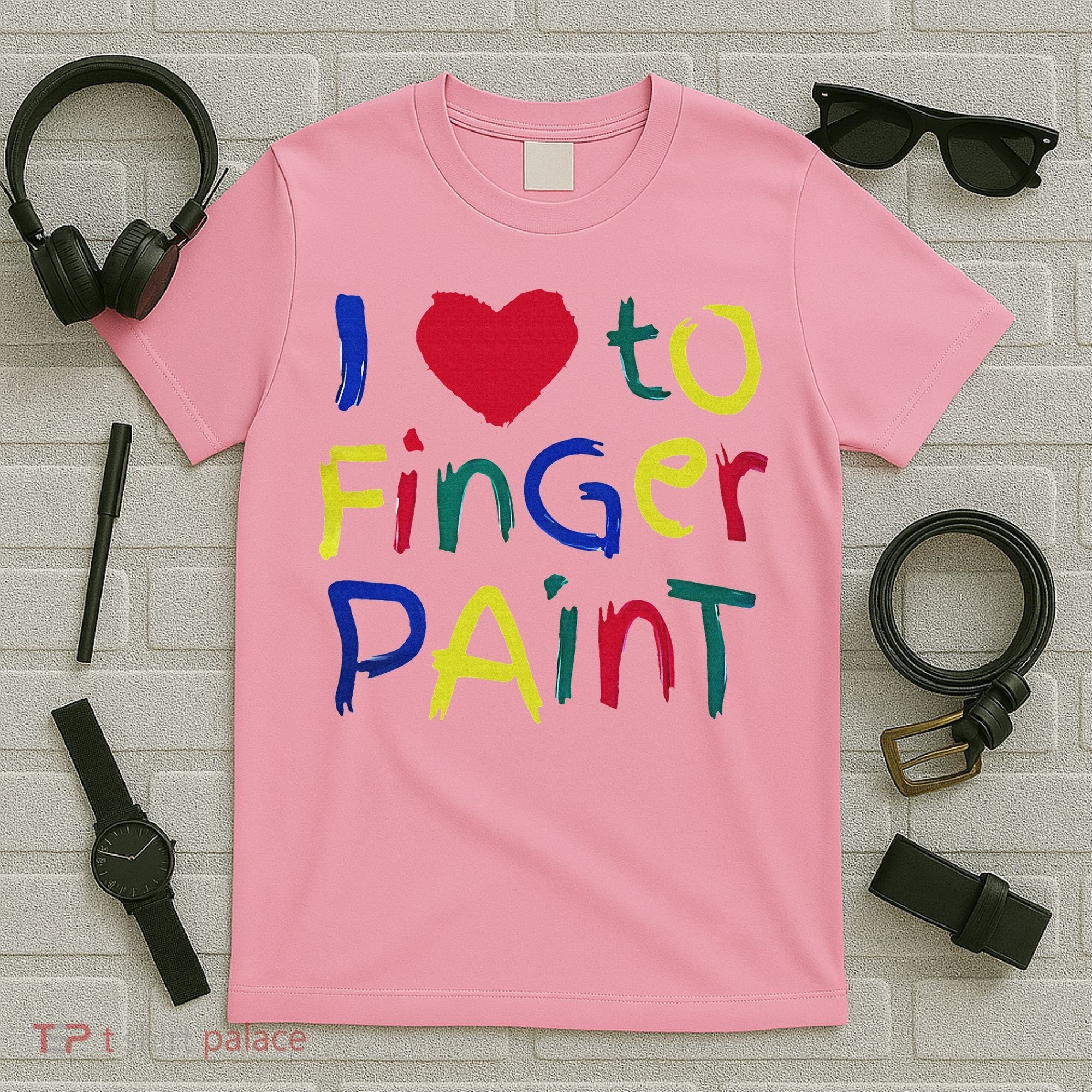 I Heart Love To Finger Paint IM Paint T-Shirt