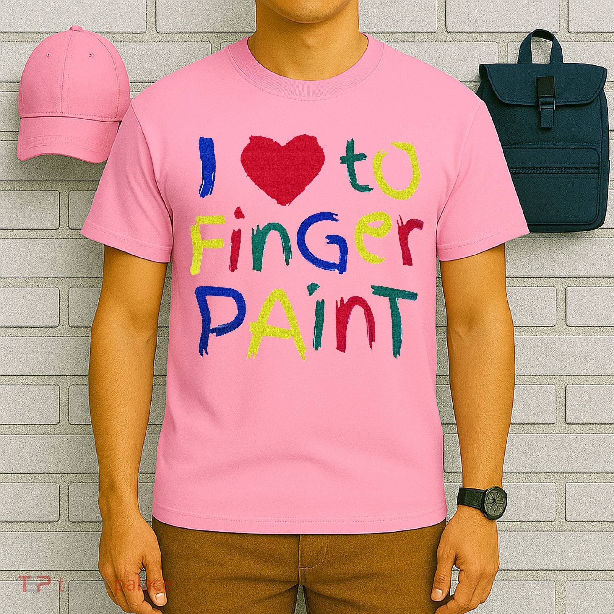 I Heart Love To Finger Paint IM Paint T-Shirt