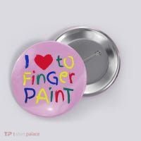 I Heart Love To Finger Paint IM Paint Button thumb 0