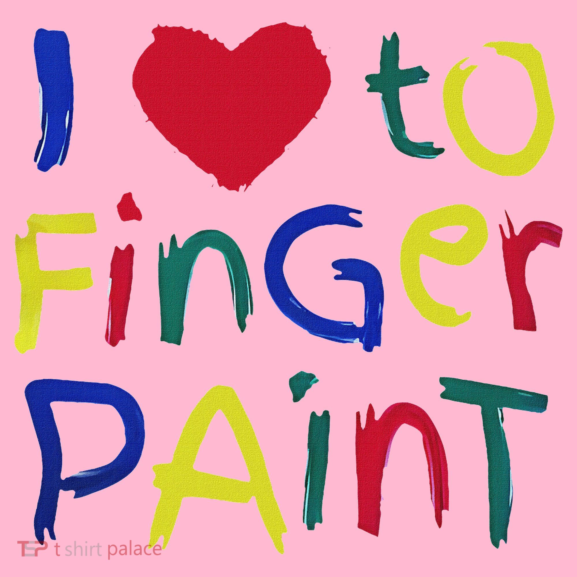 I Heart Love To Finger Paint IM Paint Mousepad