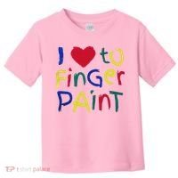 I Heart Love To Finger Paint IM Paint Toddler T-Shirt thumb 0