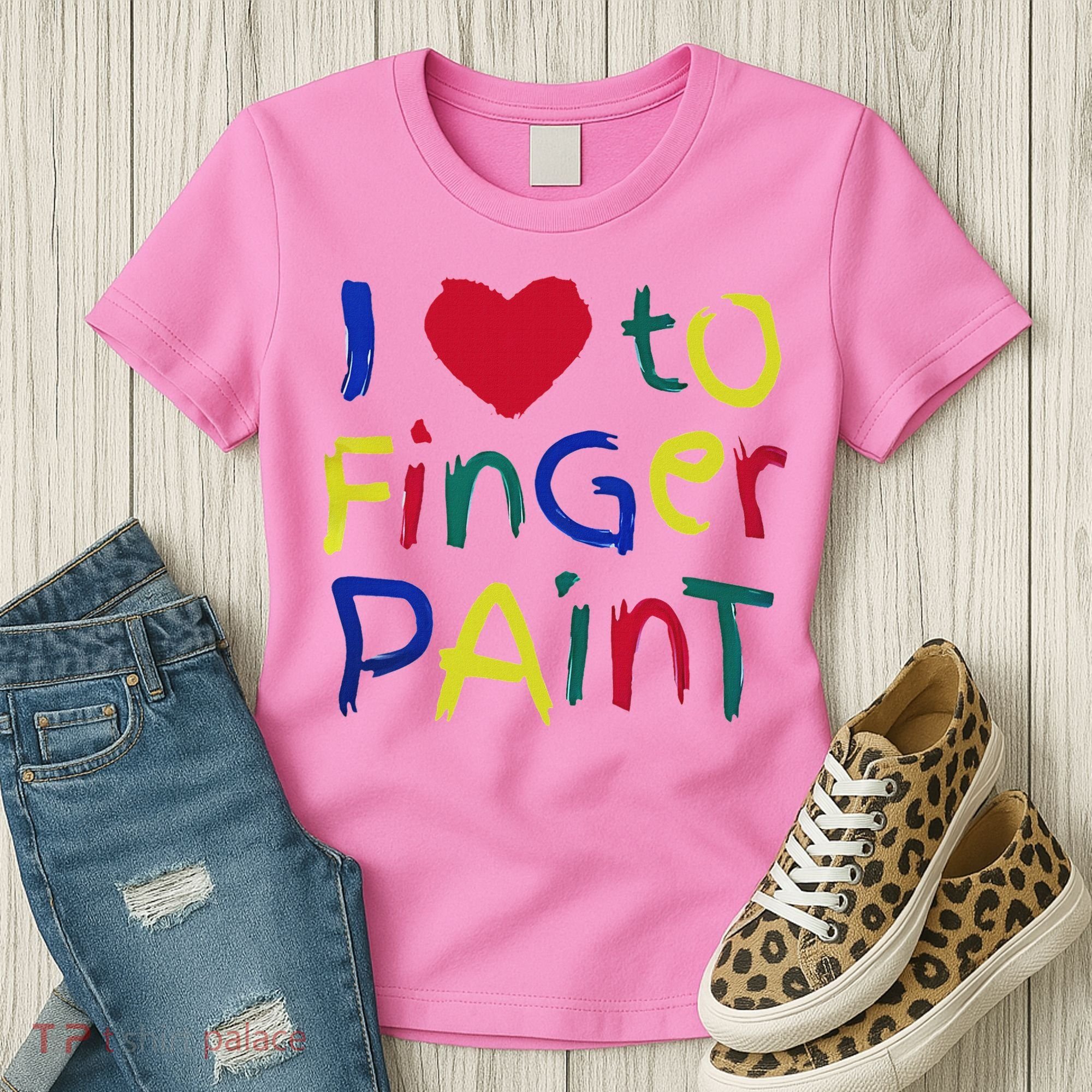 I Heart Love To Finger Paint IM Paint Women's T-Shirt