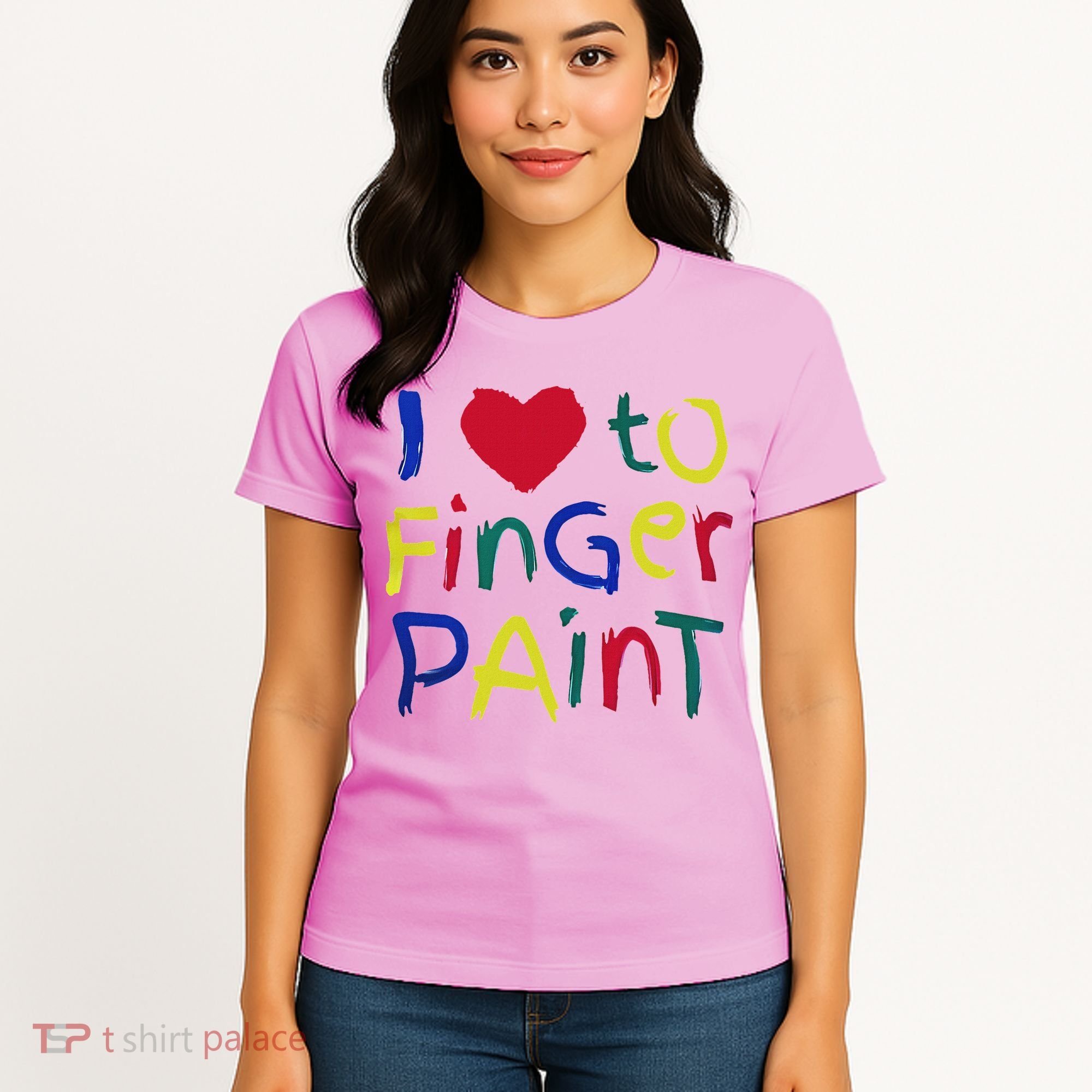 I Heart Love To Finger Paint IM Paint Women's T-Shirt