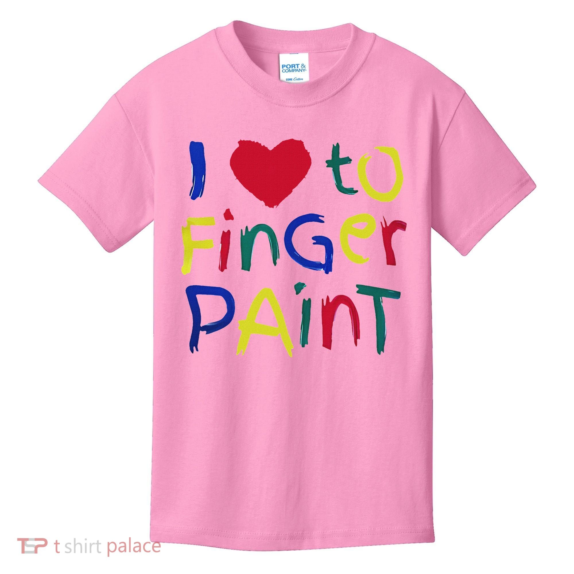 I Heart Love To Finger Paint IM Paint Kids T-Shirt
