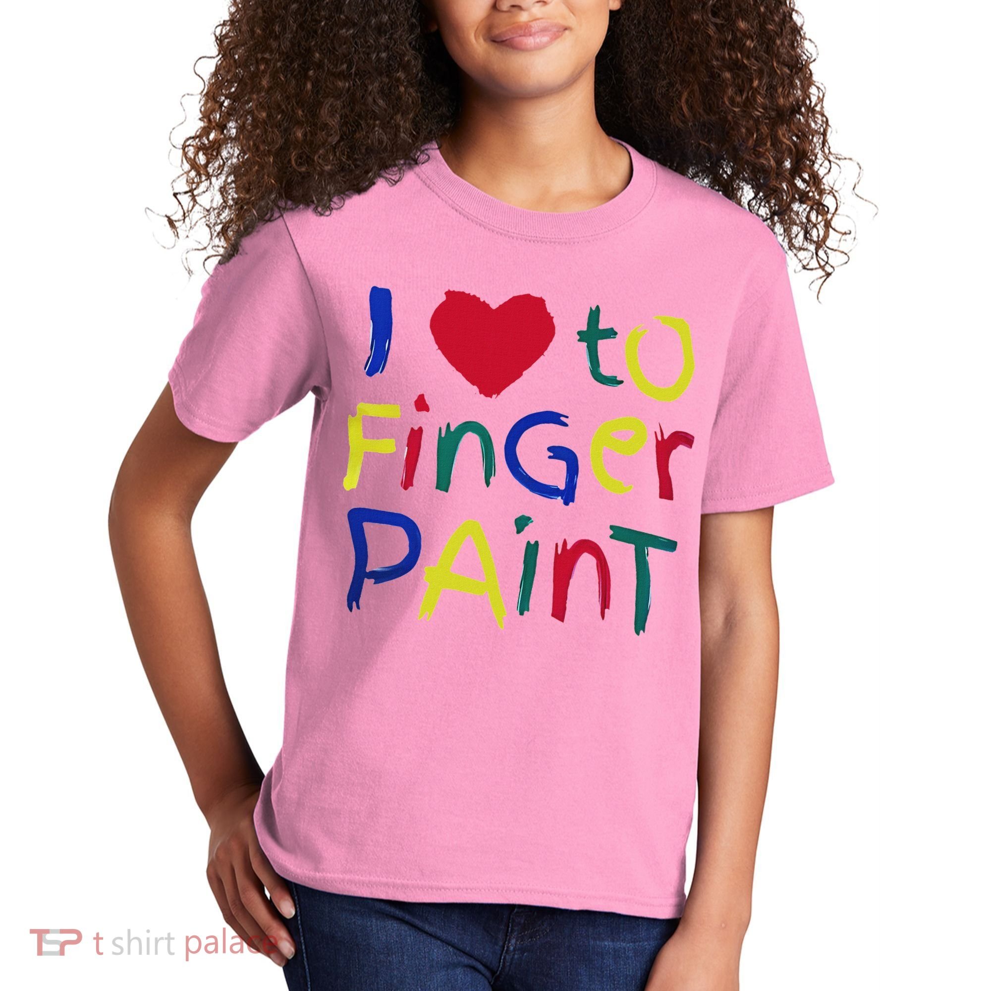 I Heart Love To Finger Paint IM Paint Kids T-Shirt