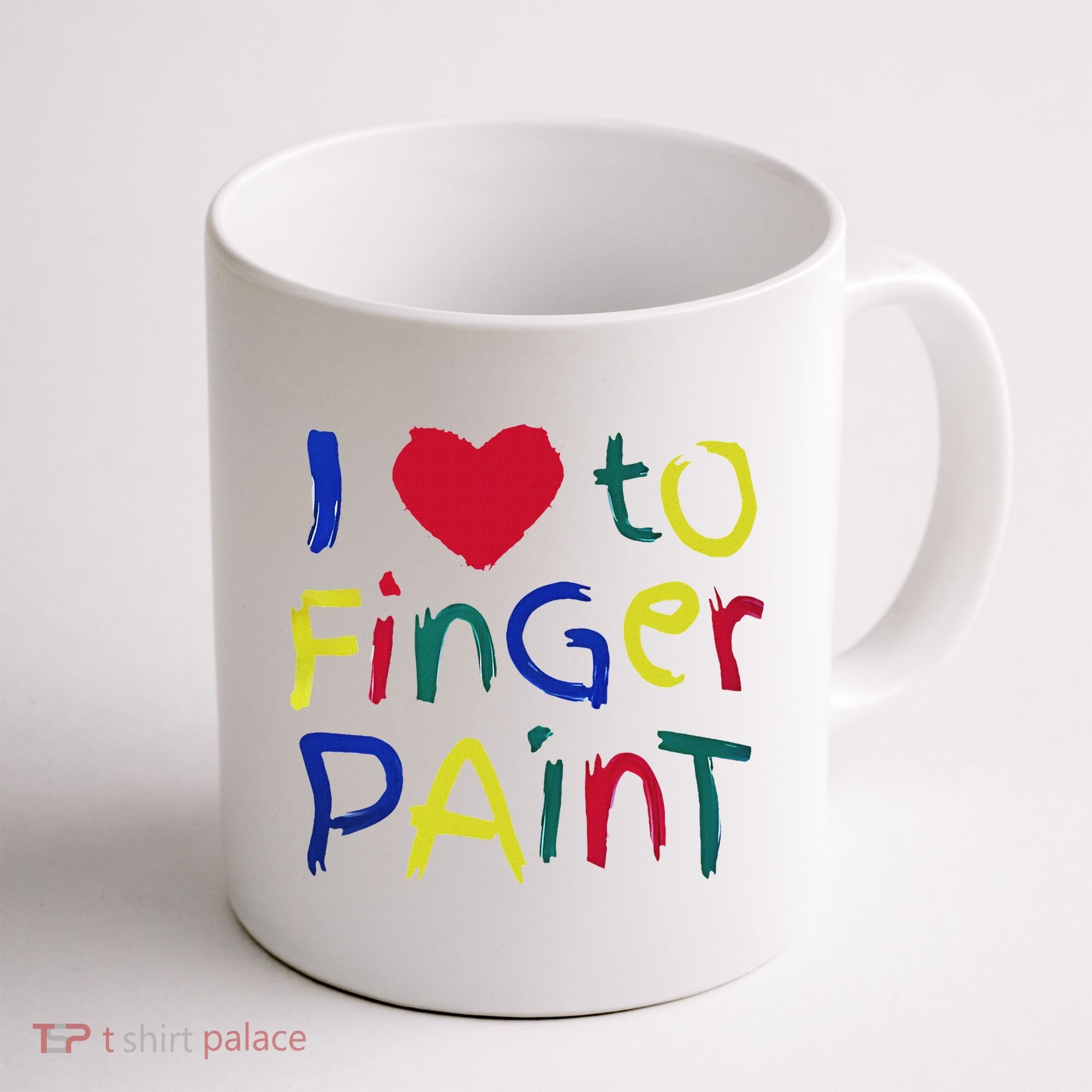 I Heart Love To Finger Paint IM Paint Coffee Mug