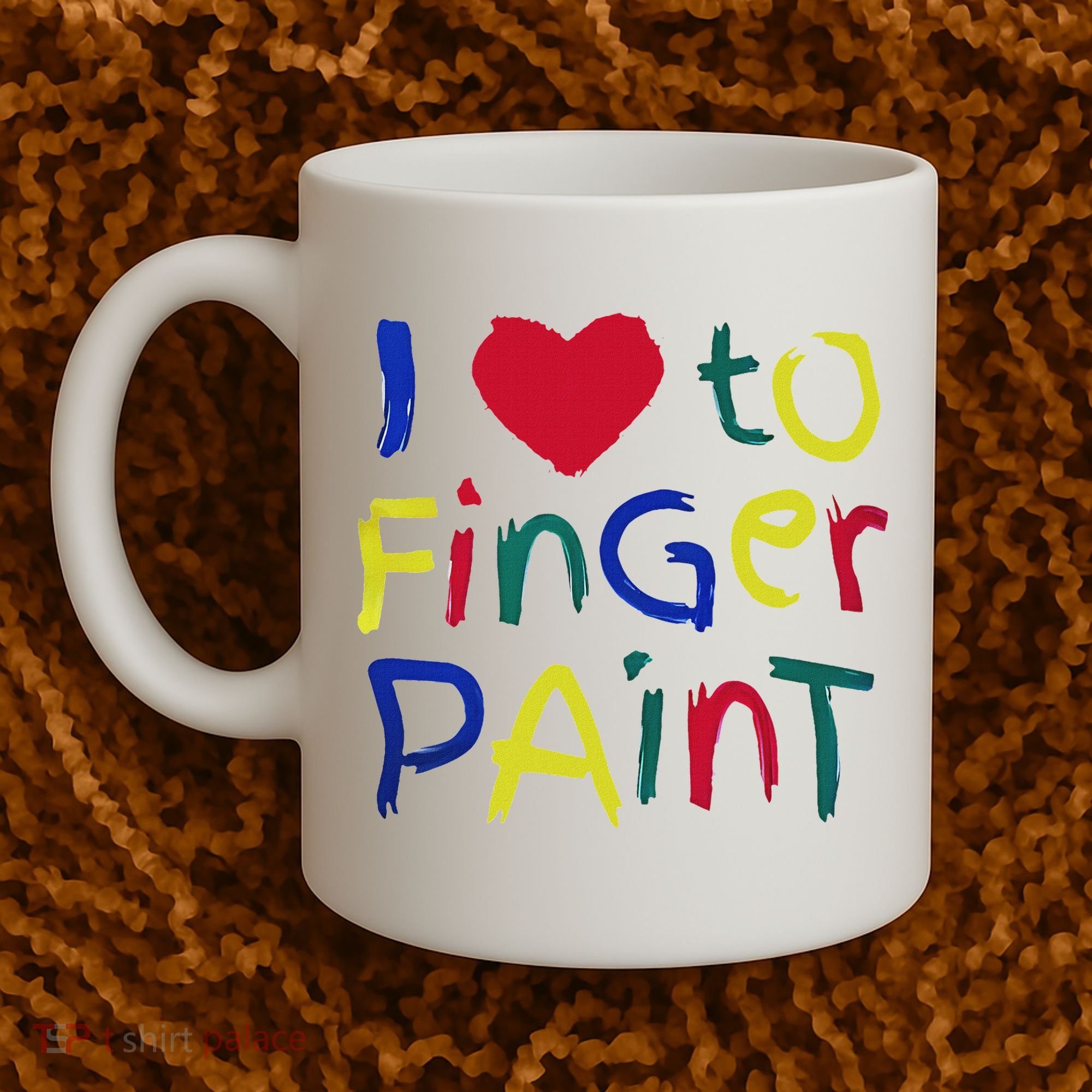 I Heart Love To Finger Paint IM Paint Coffee Mug