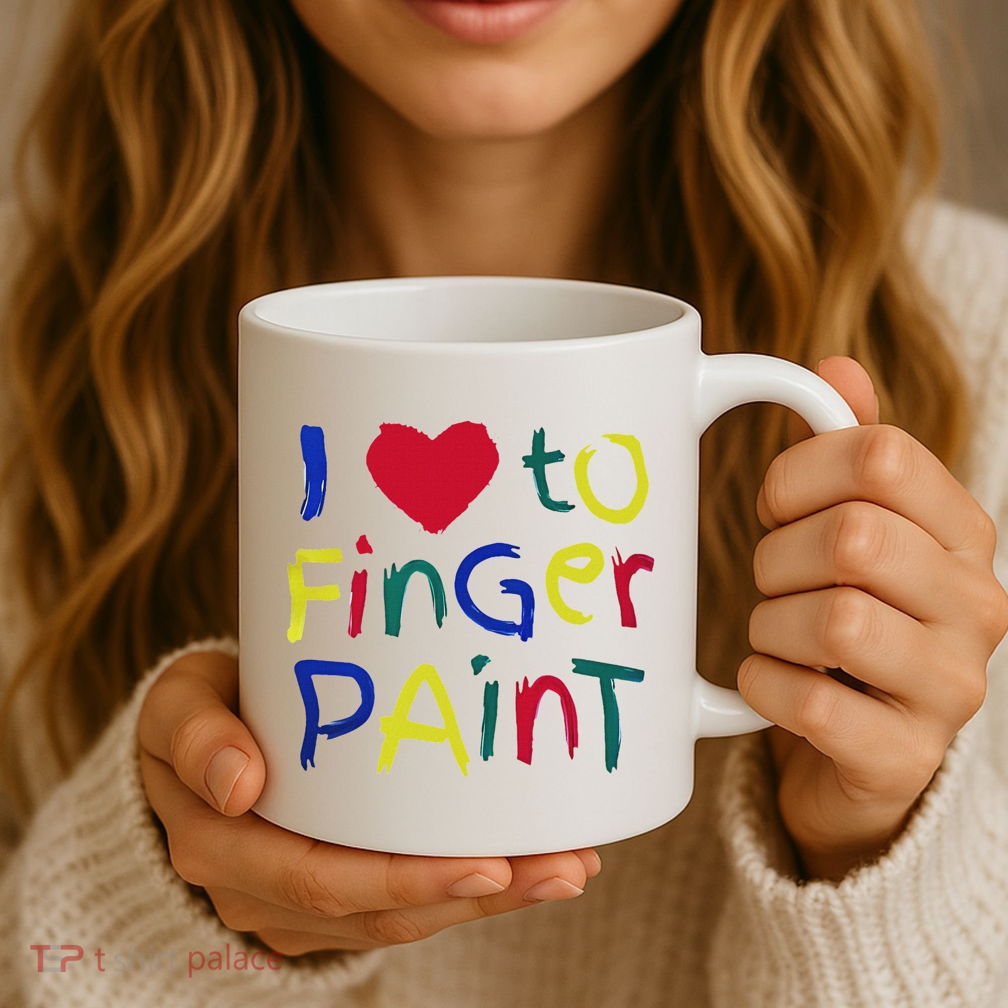 I Heart Love To Finger Paint IM Paint Coffee Mug