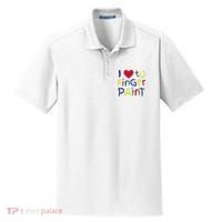 I Heart Love To Finger Paint IM Paint Dry Zone Grid Polo thumb 0
