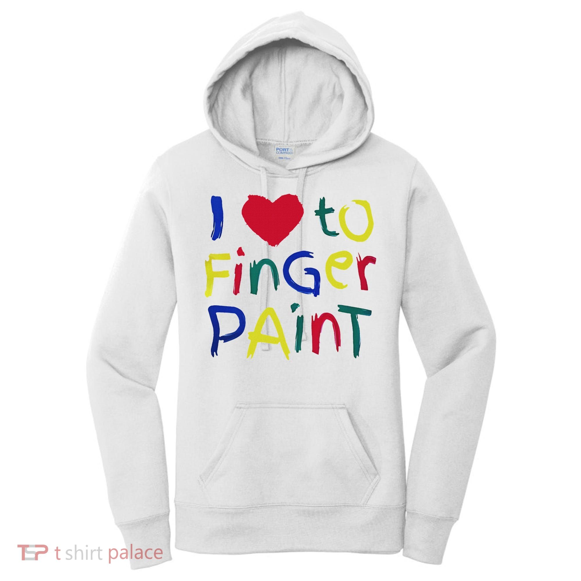 I Heart Love To Finger Paint IM Paint Women's Hoodie