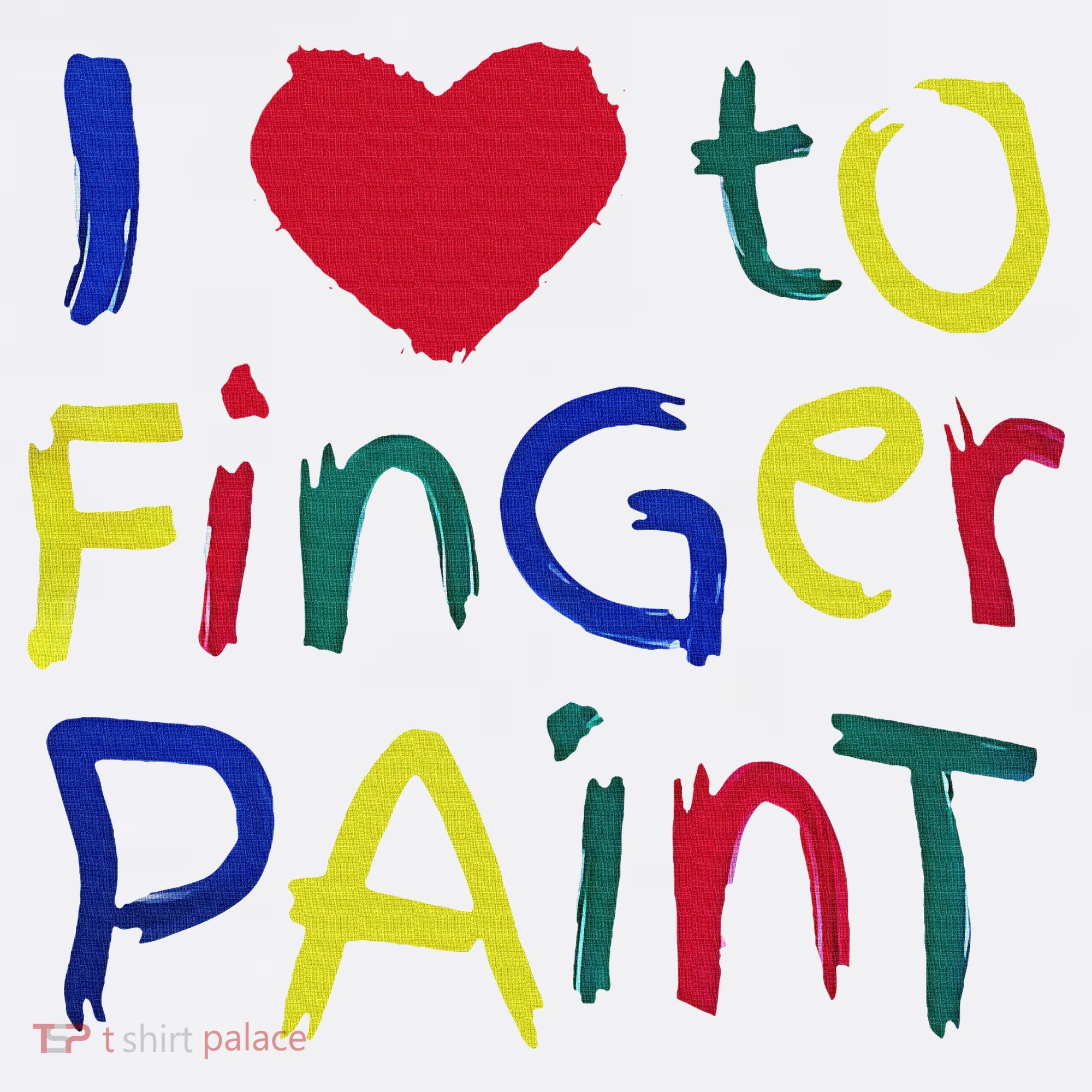 I Heart Love To Finger Paint IM Paint Women's Hoodie