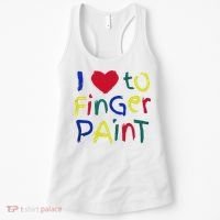 I Heart Love To Finger Paint IM Paint Women's Tank Top thumb 0