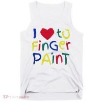 I Heart Love To Finger Paint IM Paint Tank Top thumb 0