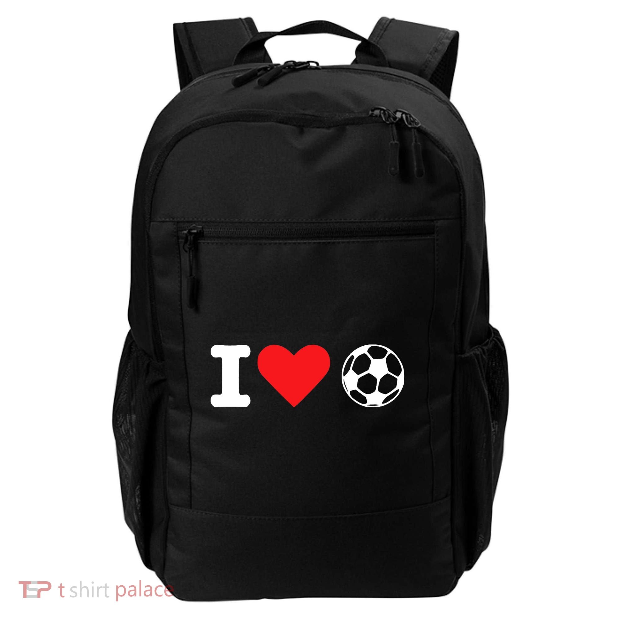 I Heart Love Soccer Unisex T Backpack