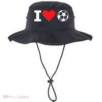 I Heart Love Soccer Unisex T Bucket Hat thumb 0