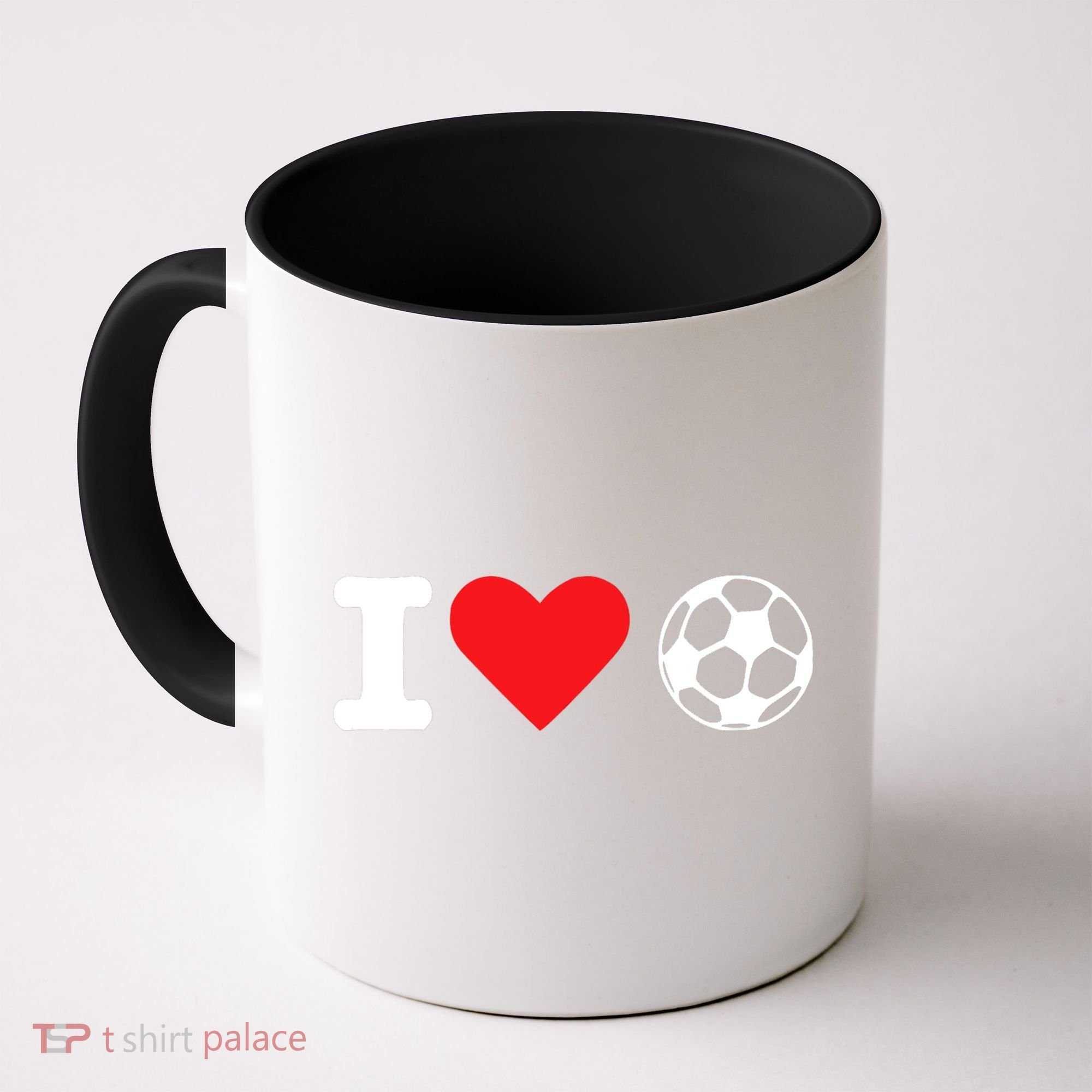 I Heart Love Soccer Unisex T Coffee Mug