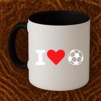 I Heart Love Soccer Unisex T Coffee Mug thumb 2