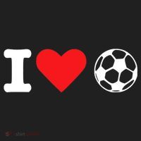I Heart Love Soccer Unisex T Beanie thumb 2