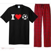 I Heart Love Soccer Unisex T Pajama Set thumb 0