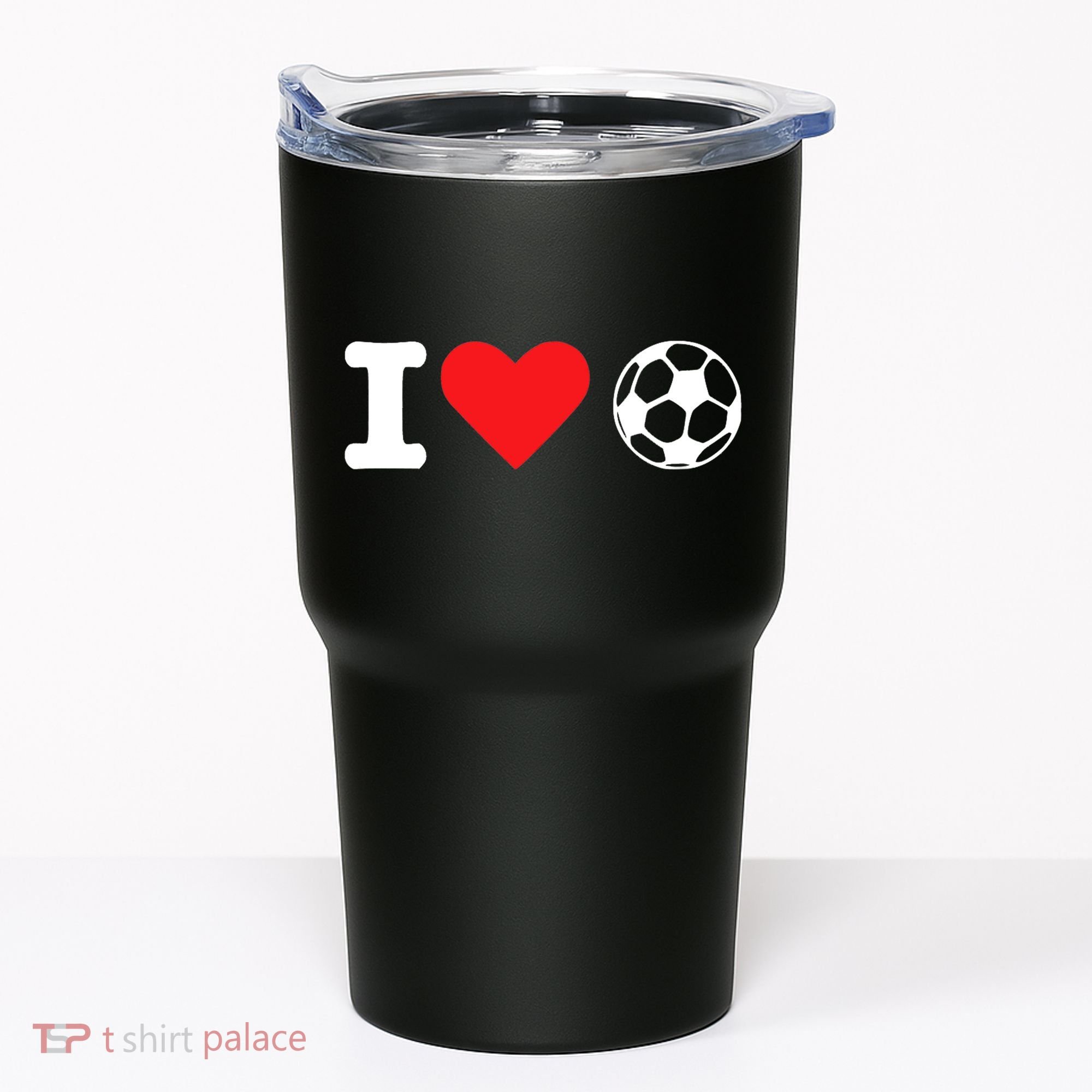 I Heart Love Soccer Unisex T Tumbler