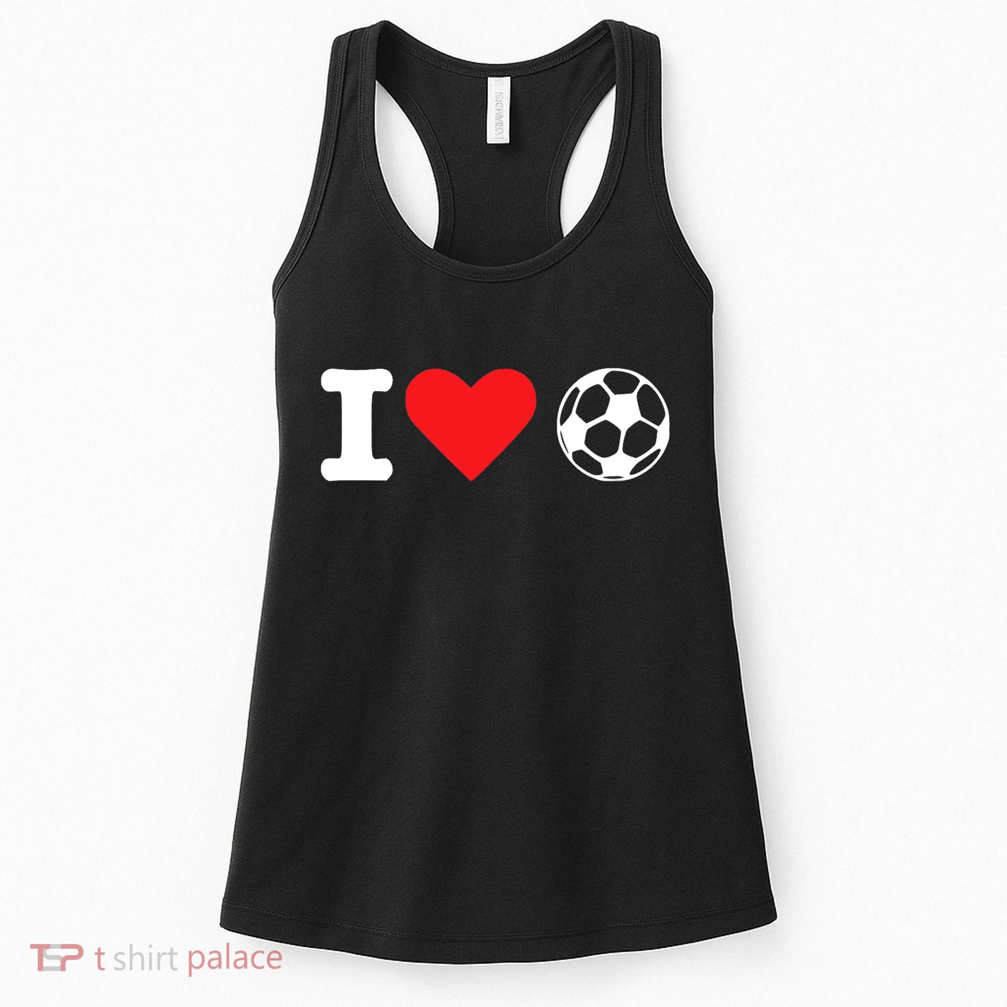 I Heart Love Soccer Unisex T Women's Tank Top