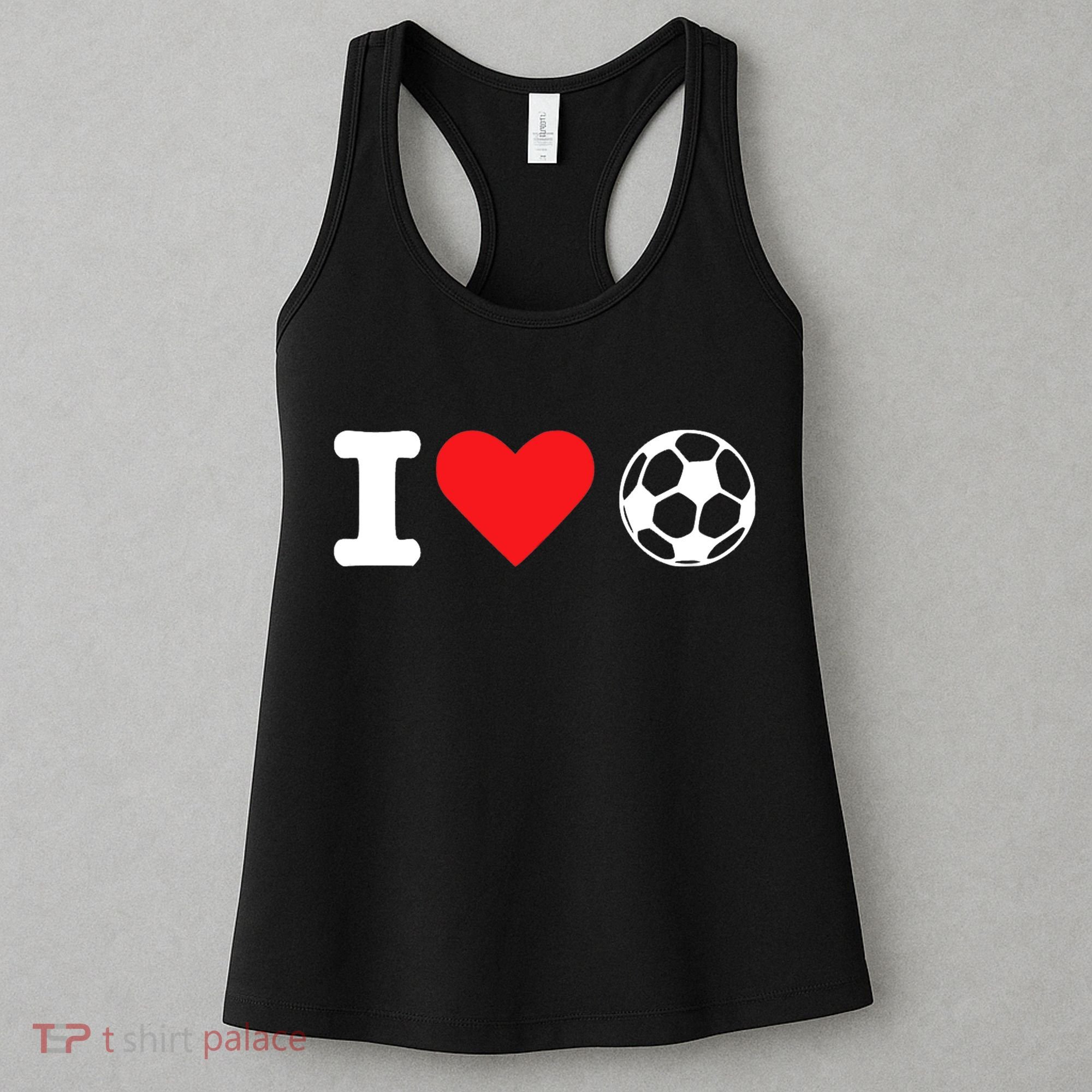 I Heart Love Soccer Unisex T Women's Tank Top