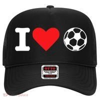I Heart Love Soccer Unisex T Hat thumb 0