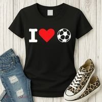 I Heart Love Soccer Unisex T Women's T-Shirt thumb 3