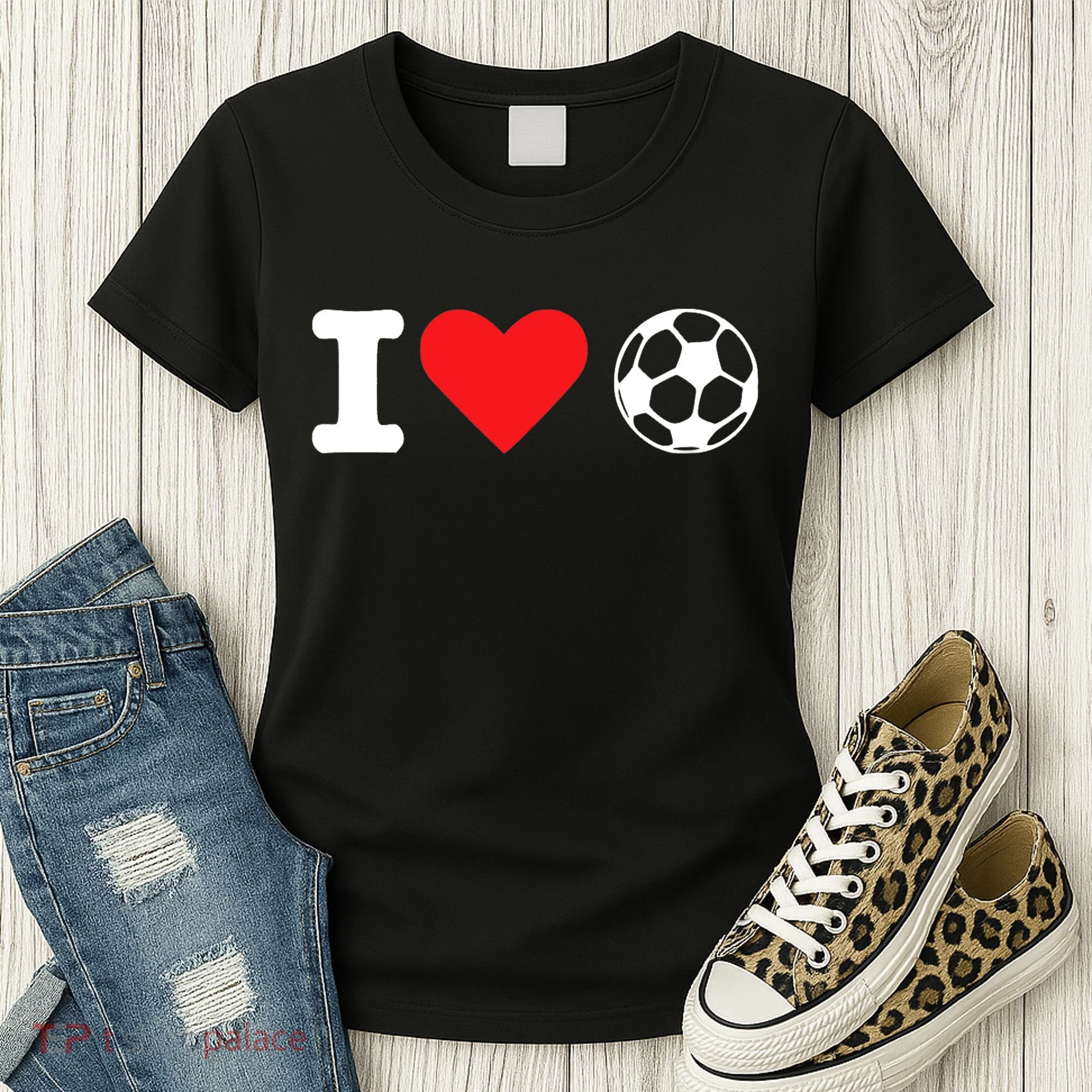 I Heart Love Soccer Unisex T Women's T-Shirt