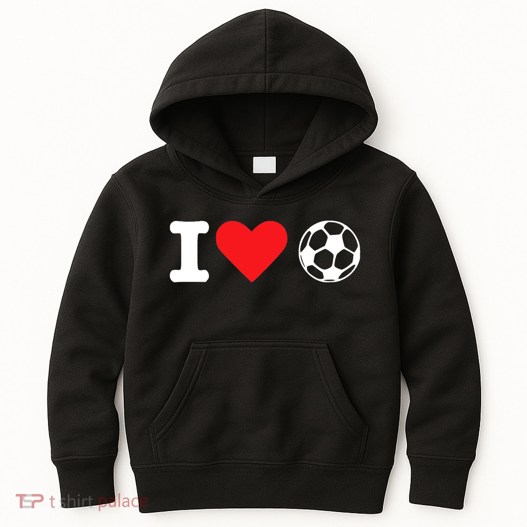 I Heart Love Soccer Unisex T Kids Hoodie