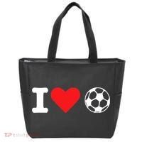 I Heart Love Soccer Unisex T Tote Bag thumb 0