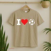 I Heart Love Soccer Unisex T T-Shirt thumb 2