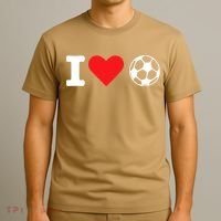 I Heart Love Soccer Unisex T T-Shirt thumb 3