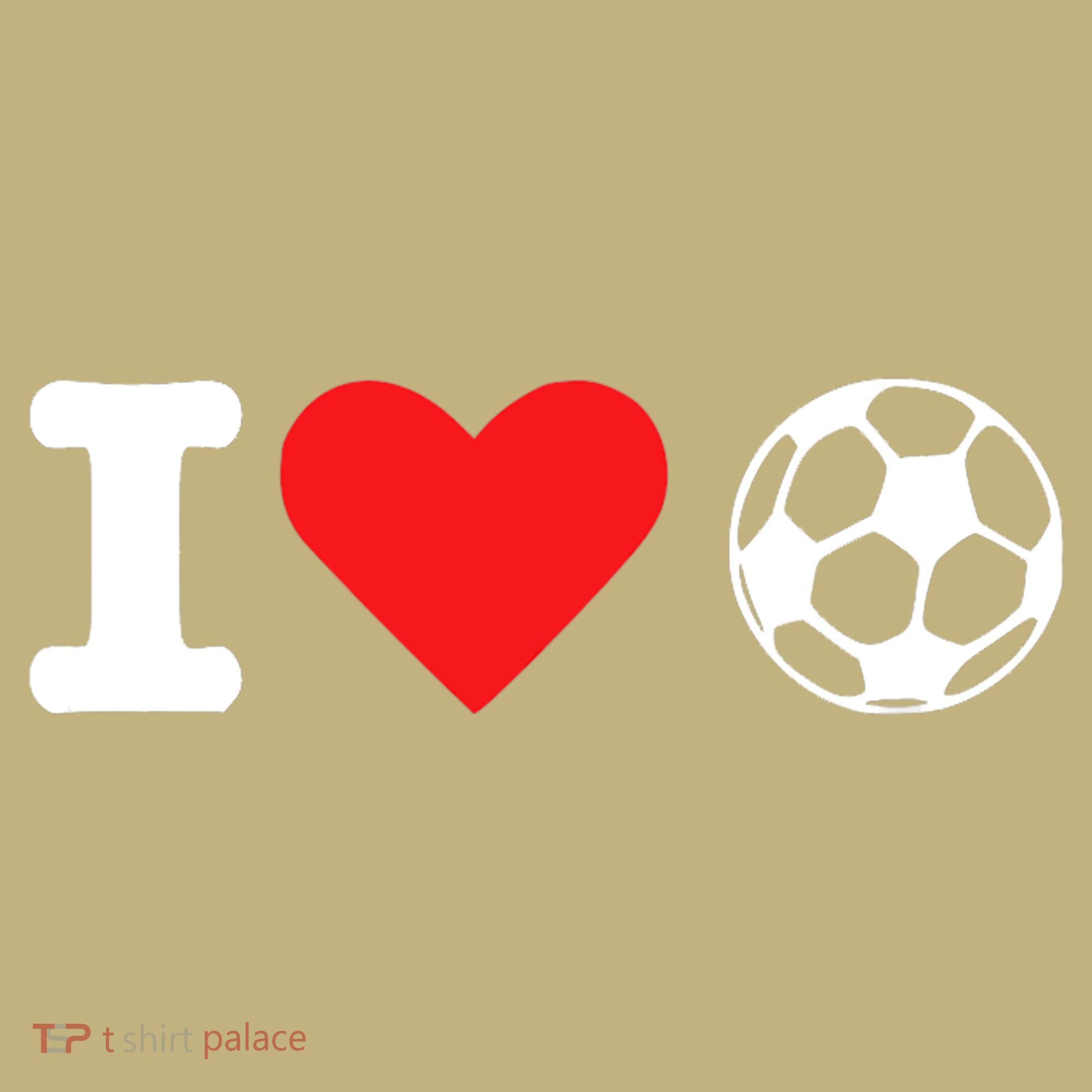 I Heart Love Soccer Unisex T Polo